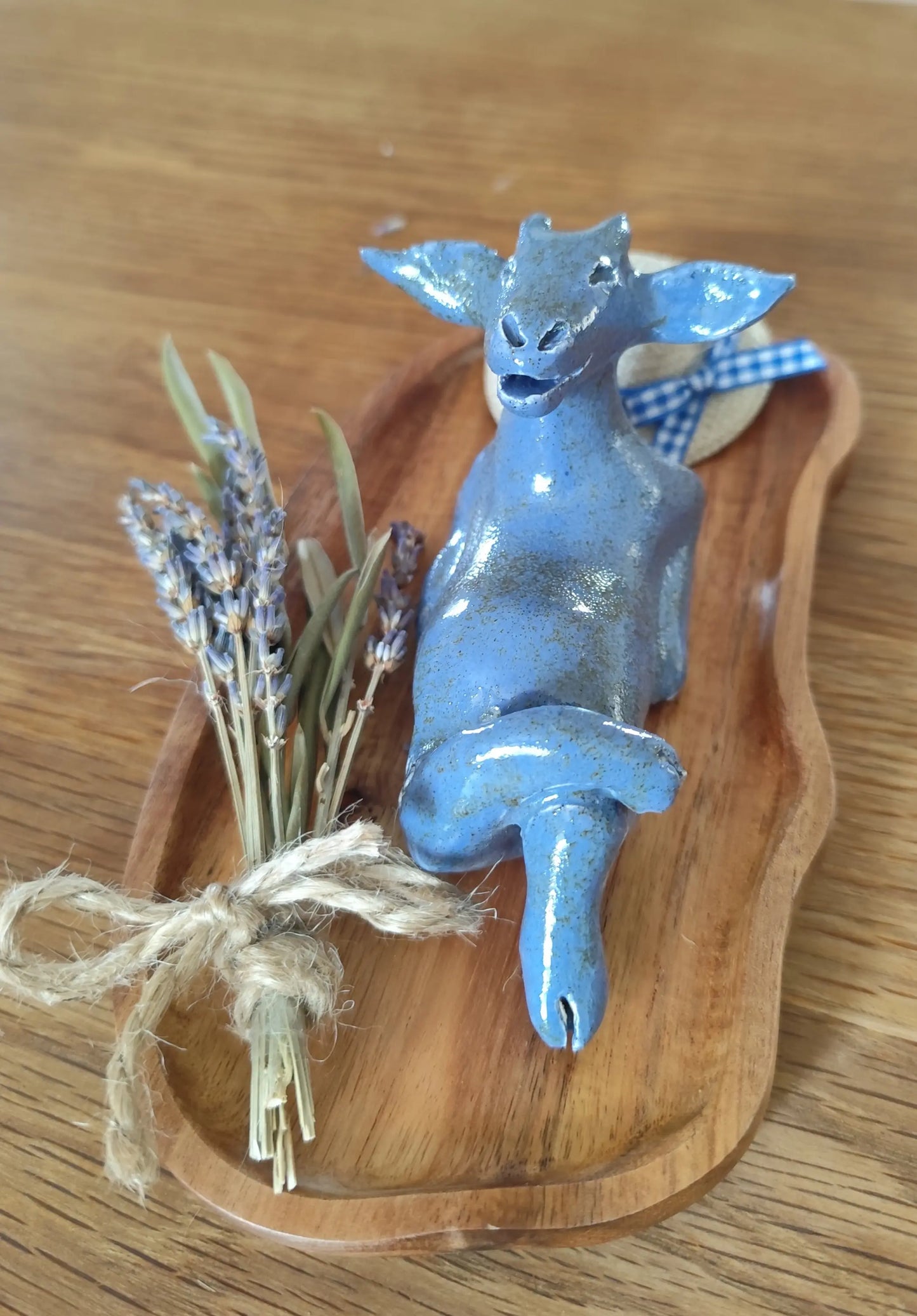 Biquette en Faïence La Flâneuse céramique artisanale Ardèche