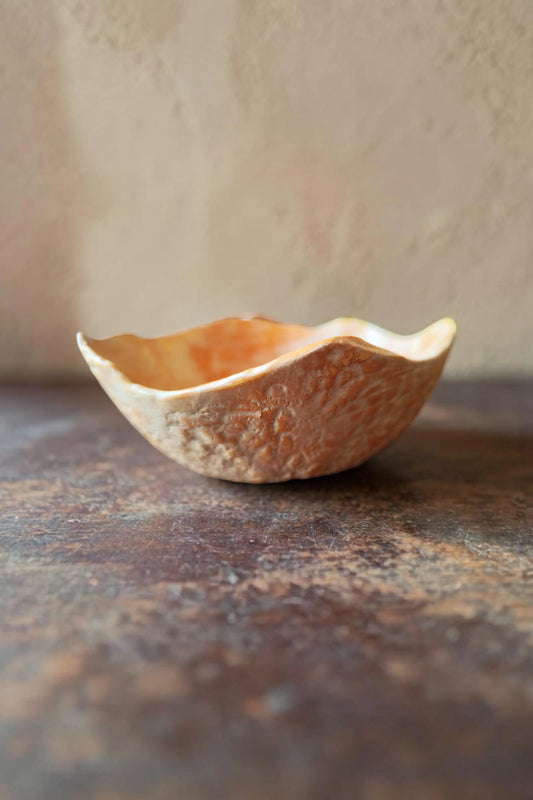 Coupelle artisanale en terre – Effet naturel